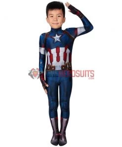 OneHeroSuits Kids Cosplay Gifts For Kids Captain America Cosplay Costumes Avengers2 Age Of Ultron Cosplay Suit