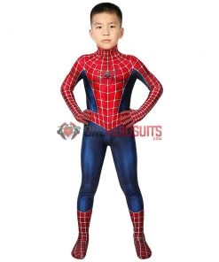 OneHeroSuits Kids Spider-man Cosplay Suit Classic Tobey Maguire Printed Edition Zentai/Jumpsuit