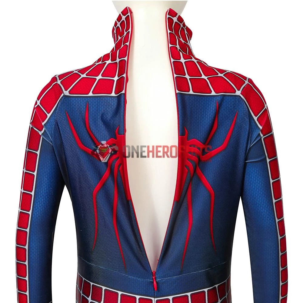 OneHeroSuits Kids Spider-man Cosplay Suit Spandex Tobey Maguire Suit Printed Edition 14 OneHeroSuits Kids Spider-man Cosplay Suit Spandex Tobey Maguire Suit Printed Edition