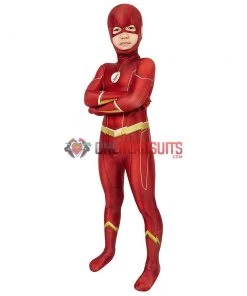 OneHeroSuits The Flash Cosplay Suit For Kids - Christmas Gift Ideas For Children Expert-level Cosplay Bodysuit & Zentai