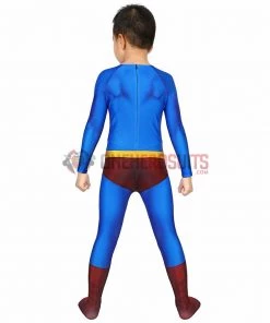 OneHeroSuits Christmas Gifts For Kids Superman Cosplay Costume Crisis On Infinite Earths Suit With Cloak Kids Cosplay