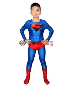 OneHeroSuits Expert-level Cosplay Bodysuit & Zentai Kids SuperMan Cosplay Suit Children Halloween Costume