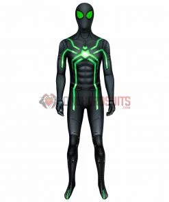 OneHeroSuits Spider-man Spandex Suit PS4 Stealth Big Time Green Bodysuit