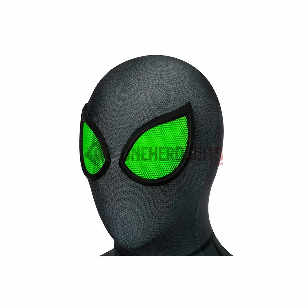 OneHeroSuits Spider-man Spandex Suit PS4 Stealth Big Time Green Bodysuit 4 OneHeroSuits Spider-man Spandex Suit PS4 Stealth Big Time Green Bodysuit