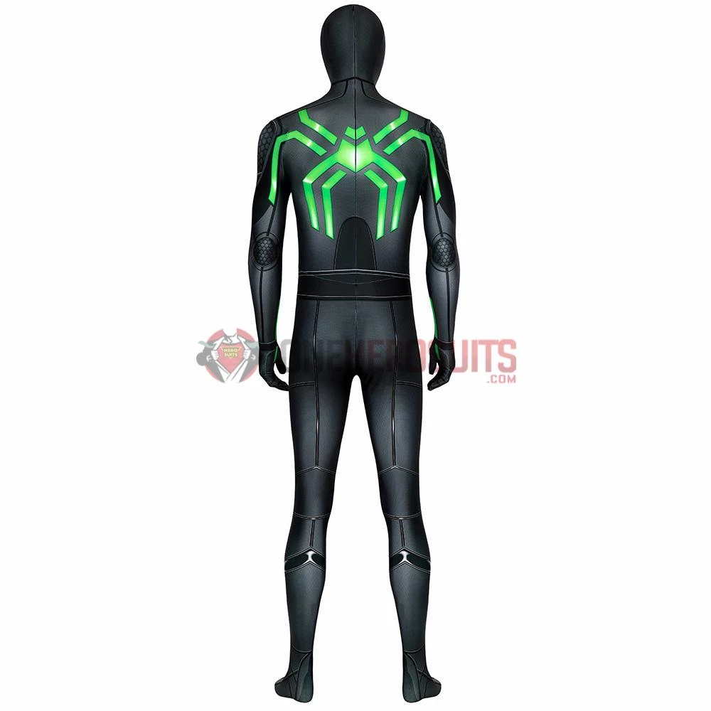 OneHeroSuits Spider-man Spandex Suit PS4 Stealth Big Time Green Bodysuit 6 OneHeroSuits Spider-man Spandex Suit PS4 Stealth Big Time Green Bodysuit