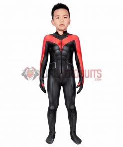 OneHeroSuits Gifts For Kids Nightwing Cosplay Suit Children Teen Titans Cosplay Red Bodysuit Kids Cosplay