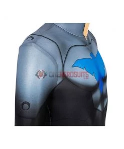 OneHeroSuits Kids Nightwing Cosplay Suit Comic Edition Creative Gifts For Children Expert-level Cosplay Bodysuit & Zentai