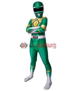 OneHeroSuits Kids Green Power Ranger Cosplay Suit Expert-level Cosplay Bodysuit & Zentai