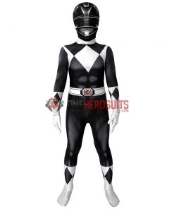 OneHeroSuits Expert-level Cosplay Bodysuit & Zentai Kids Black Power Ranger Cosplay Suit Christmas Gifts For Children