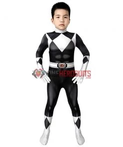 OneHeroSuits Expert-level Cosplay Bodysuit & Zentai Kids Black Power Ranger Cosplay Suit Christmas Gifts For Children