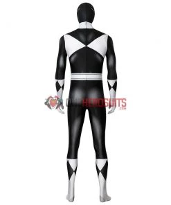 OneHeroSuits Black Power Rangers Suit Power Ranger Black Spandex Cosplay Costume