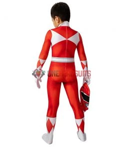 OneHeroSuits Kids Red Power Ranger Cosplay Suit Christmas Gifts For Children Expert-level Cosplay Bodysuit & Zentai