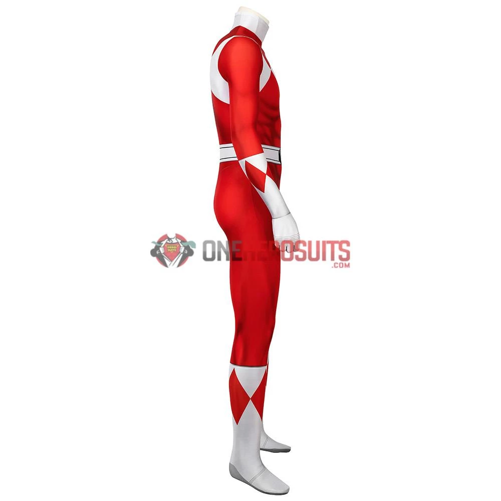 OneHeroSuits Red Power Ranger Cosplay Suit Classic Red Spandex Power Rangers Costumes Expert-level Cosplay Bodysuit & Zentai 11 OneHeroSuits Red Power Ranger Cosplay Suit Classic Red Spandex Power Rangers Costumes Expert-level Cosplay Bodysuit & Zentai