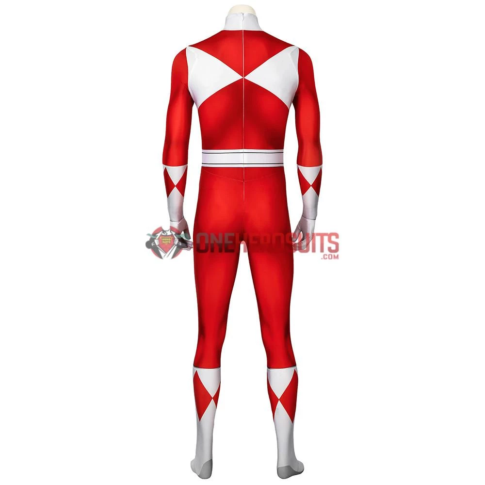 OneHeroSuits Red Power Ranger Cosplay Suit Classic Red Spandex Power Rangers Costumes Expert-level Cosplay Bodysuit & Zentai 12 OneHeroSuits Red Power Ranger Cosplay Suit Classic Red Spandex Power Rangers Costumes Expert-level Cosplay Bodysuit & Zentai