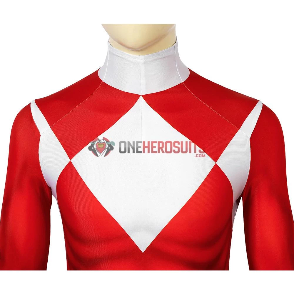 OneHeroSuits Red Power Ranger Cosplay Suit Classic Red Spandex Power Rangers Costumes Expert-level Cosplay Bodysuit & Zentai 14 OneHeroSuits Red Power Ranger Cosplay Suit Classic Red Spandex Power Rangers Costumes Expert-level Cosplay Bodysuit & Zentai
