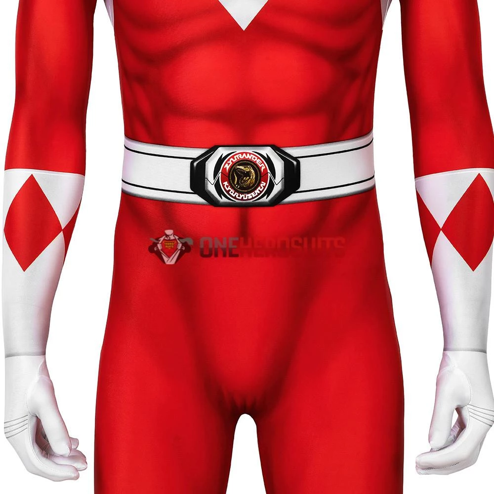 OneHeroSuits Red Power Ranger Cosplay Suit Classic Red Spandex Power Rangers Costumes Expert-level Cosplay Bodysuit & Zentai 15 OneHeroSuits Red Power Ranger Cosplay Suit Classic Red Spandex Power Rangers Costumes Expert-level Cosplay Bodysuit & Zentai