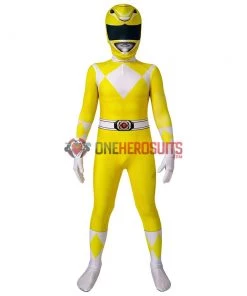 OneHeroSuits Expert-level Cosplay Bodysuit & Zentai Kids Yellow Power Ranger Cosplay Suit Gifts For Children