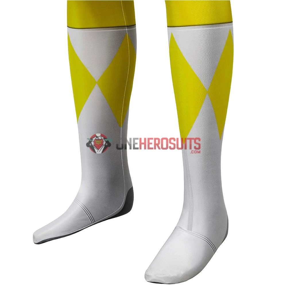 OneHeroSuits Yellow Power Ranger Suit Spandex Power Rangers Costumes Printed Edition Expert-level Cosplay Bodysuit & Zentai 12 OneHeroSuits Yellow Power Ranger Suit Spandex Power Rangers Costumes Printed Edition Expert-level Cosplay Bodysuit & Zentai
