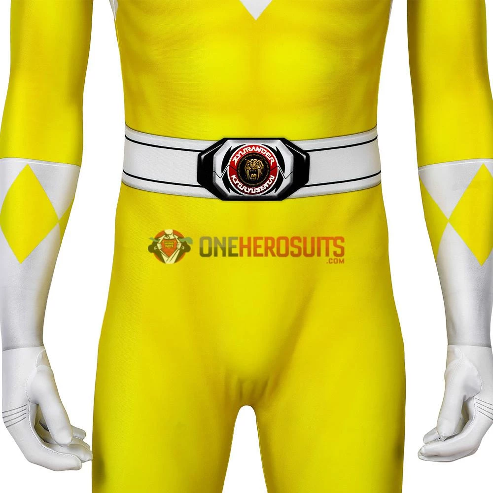 OneHeroSuits Yellow Power Ranger Suit Spandex Power Rangers Costumes Printed Edition Expert-level Cosplay Bodysuit & Zentai 9 OneHeroSuits Yellow Power Ranger Suit Spandex Power Rangers Costumes Printed Edition Expert-level Cosplay Bodysuit & Zentai