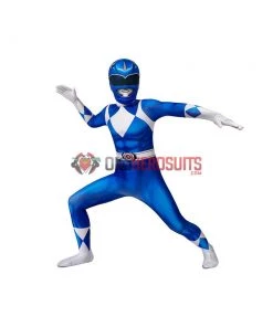 OneHeroSuits Kids Blue Power Ranger Cosplay Suit Gifts For Children Expert-level Cosplay Bodysuit & Zentai