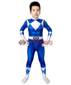 OneHeroSuits Kids Blue Power Ranger Cosplay Suit Gifts For Children Expert-level Cosplay Bodysuit & Zentai