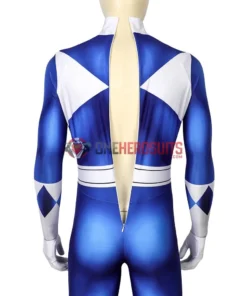 OneHeroSuits Expert-level Cosplay Bodysuit & Zentai Blue Power Ranger Cosplay Suit Spandex Power Rangers Costumes Lightweight