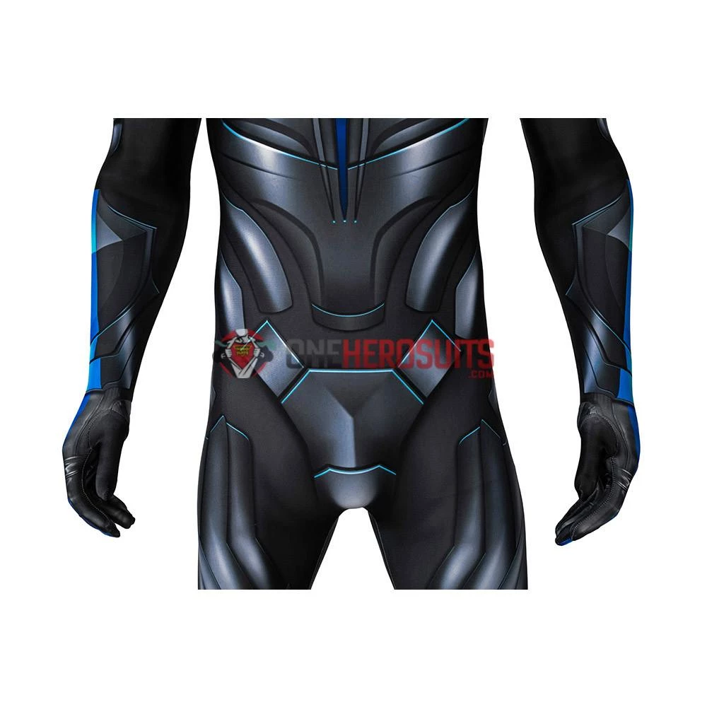 OneHeroSuits Titans Nightwing Cosplay Costume Detail Printed Spandex Suit Expert-level Cosplay Bodysuit & Zentai 9 OneHeroSuits Titans Nightwing Cosplay Costume Detail Printed Spandex Suit Expert-level Cosplay Bodysuit & Zentai