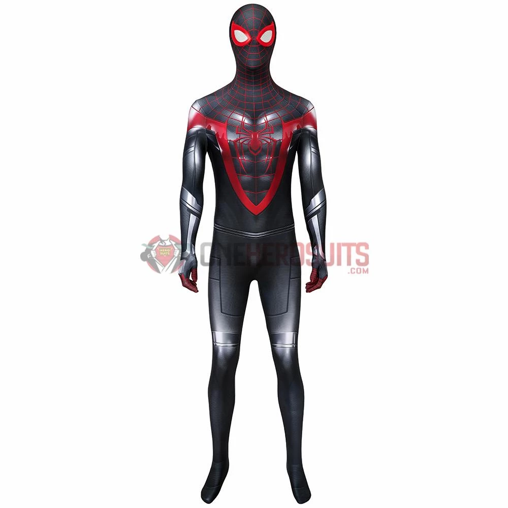 OneHeroSuits Spider-man 3D Printed Suit Miles Morales PS5 Bodysuit Zentai/Jumpsuit 2 OneHeroSuits Spider-man 3D Printed Suit Miles Morales PS5 Bodysuit Zentai/Jumpsuit