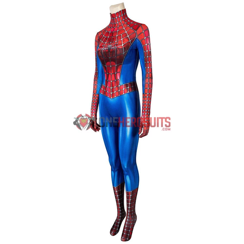 OneHeroSuits Zentai/Jumpsuit Spider-man Cosplay Suit For Ladies Classic Tobey Maguire Spandex Costume 19 OneHeroSuits Zentai/Jumpsuit Spider-man Cosplay Suit For Ladies Classic Tobey Maguire Spandex Costume