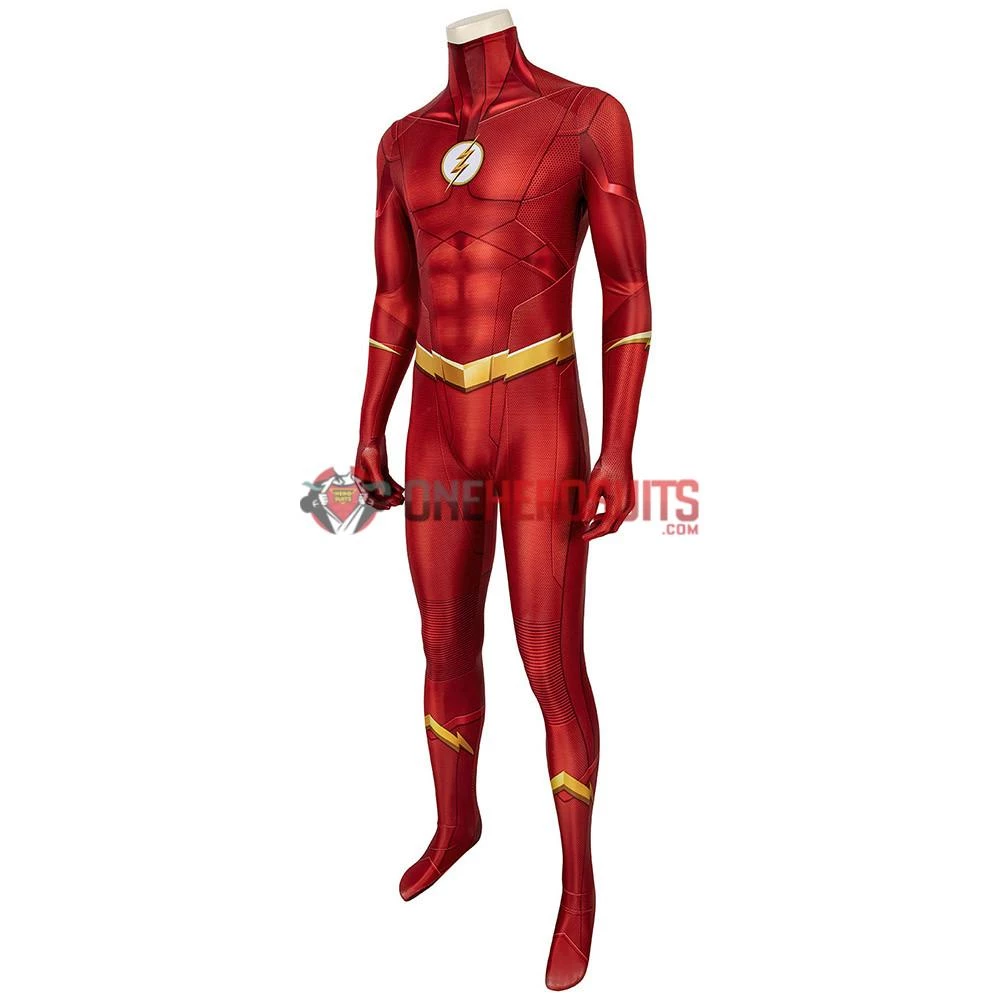OneHeroSuits Expert-level Cosplay Bodysuit & Zentai The Flash Season 5 Cosplay Suit Detail Printed Edition 5 OneHeroSuits Expert-level Cosplay Bodysuit & Zentai The Flash Season 5 Cosplay Suit Detail Printed Edition