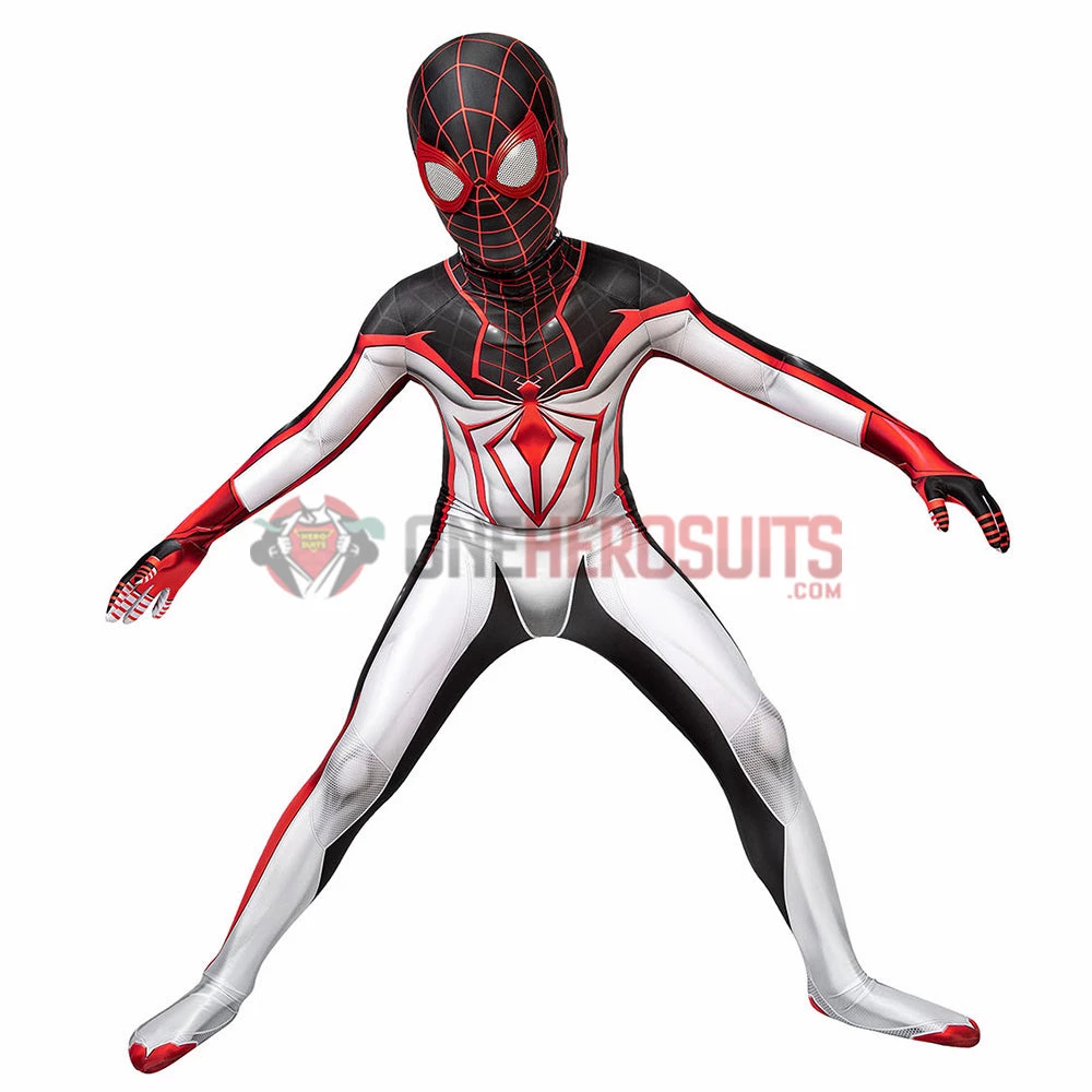 OneHeroSuits Gifts For Kids Spider-man Cosplay Suit Children Miles Morales TRACK Cosplay Bodysuit 3 OneHeroSuits Gifts For Kids Spider-man Cosplay Suit Children Miles Morales TRACK Cosplay Bodysuit