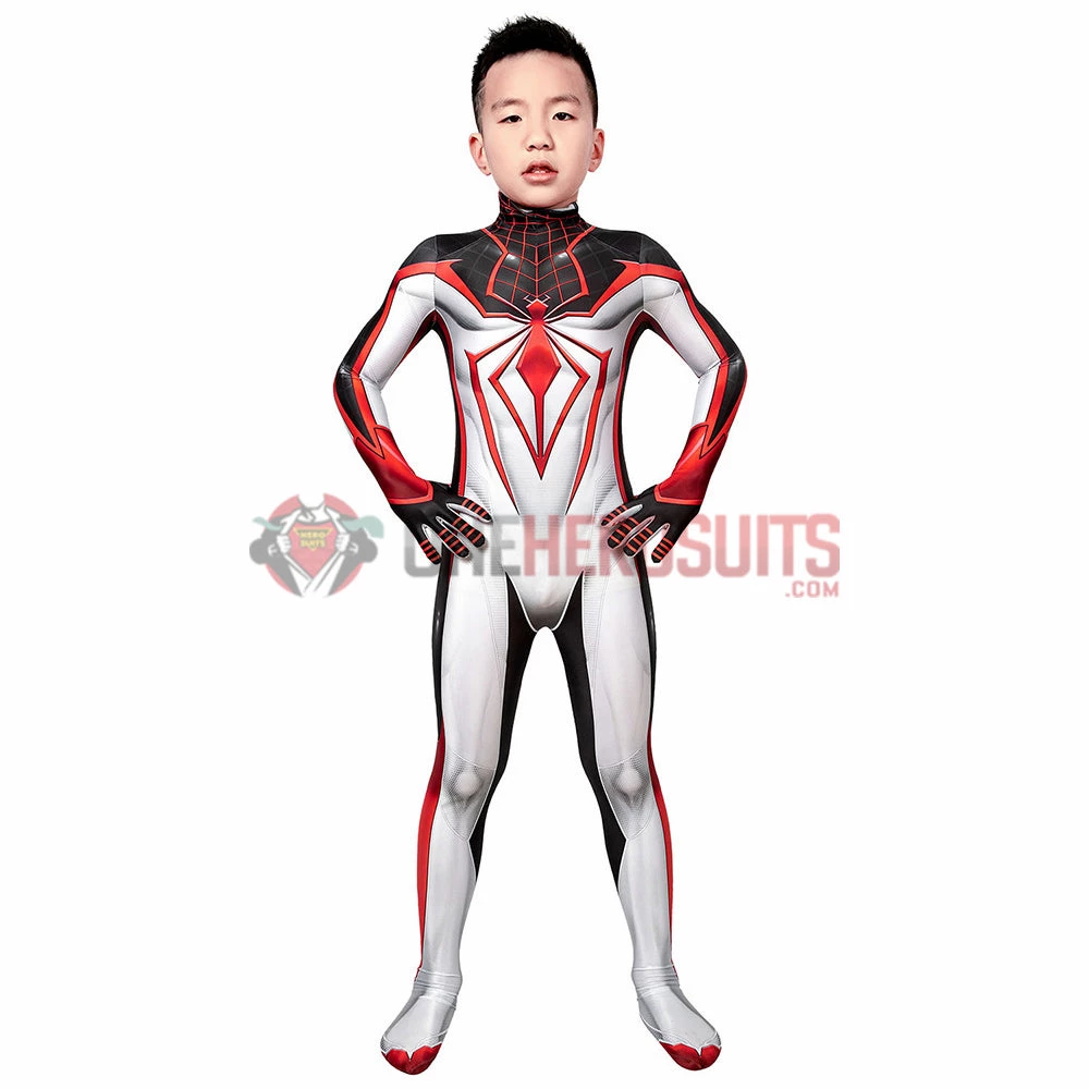OneHeroSuits Gifts For Kids Spider-man Cosplay Suit Children Miles Morales TRACK Cosplay Bodysuit 6 OneHeroSuits Gifts For Kids Spider-man Cosplay Suit Children Miles Morales TRACK Cosplay Bodysuit