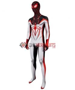 OneHeroSuits Spider-man Tracksuit Spiderman Miles Morales White Cosplay Suit