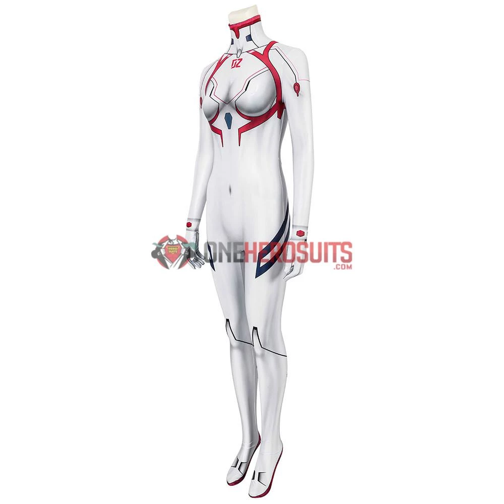 OneHeroSuits Expert-level Cosplay Bodysuit & Zentai Neon Genesis Evangelion Asuka Langley Cosplay Suit Spandex Edition 5 OneHeroSuits Expert-level Cosplay Bodysuit & Zentai Neon Genesis Evangelion Asuka Langley Cosplay Suit Spandex Edition