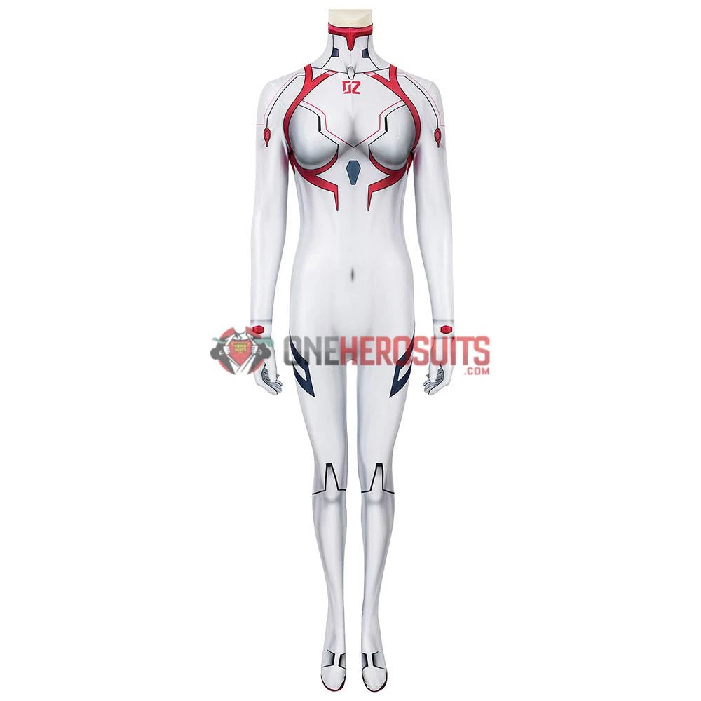OneHeroSuits Expert-level Cosplay Bodysuit & Zentai Neon Genesis Evangelion Asuka Langley Cosplay Suit Spandex Edition 2 OneHeroSuits Expert-level Cosplay Bodysuit & Zentai Neon Genesis Evangelion Asuka Langley Cosplay Suit Spandex Edition