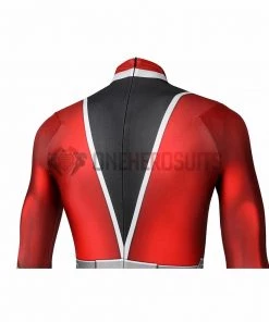 1herosuits The Red Ranger Cosplay Costume KISHIRYU SENTAI RYUSOULGER Spandex Suit Costumes