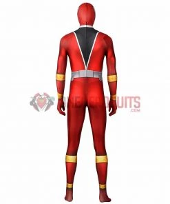 1herosuits The Red Ranger Cosplay Costume KISHIRYU SENTAI RYUSOULGER Spandex Suit Costumes
