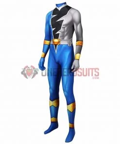 1herosuits The Blue Ranger Cosplay Costume Ryusoul Blue Spandex Suit