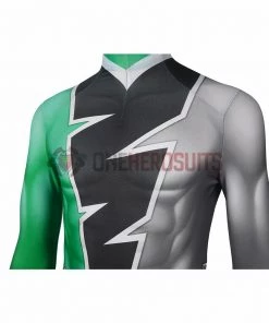 1herosuits Costumes The Green Ranger Cosplay Costume Ryusoul Green Spandex Suit