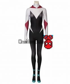OneHeroSuits Gwen Stacy Suit Into The Spider-Verse Spider-Gwen Cosplay Costume Zentai/Jumpsuit