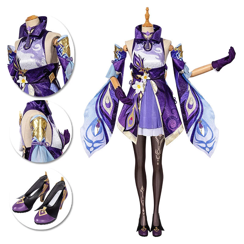 OneHeroSuits Keqing Cosplay Costumes Genshin Impact Female Cosplay Suit 1 OneHeroSuits Keqing Cosplay Costumes Genshin Impact Female Cosplay Suit