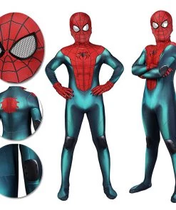 OneHeroSuits Kids Spider-man Cosplay Suit Miles Morales PS5 Great Responsibility Spandex BodySuit