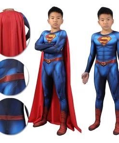 OneHeroSuits Kids Cosplay Kids Superman And Lois Cosplay Suit Superman Spandex BodySuit