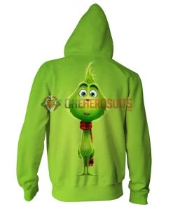 OneHeroSuits Little Grinch Hoodies The Grinch Christmas Printed Hooded Sweatshirt