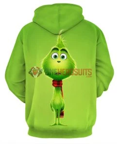 OneHeroSuits Little Grinch Hoodies The Grinch Christmas Printed Hooded Sweatshirt