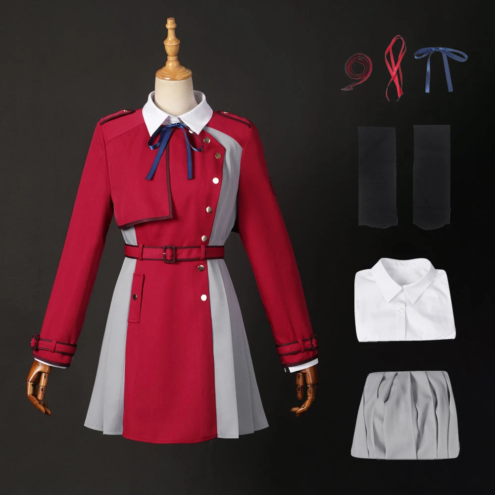 OneHeroSuits Lycoris Recoil Nishikigi Chisatos Cosplay Costumes 1 OneHeroSuits Lycoris Recoil Nishikigi Chisatos Cosplay Costumes