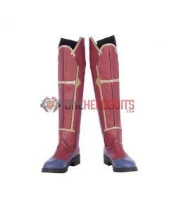 OneHeroSuits Captain Marvel Blue Cosplay Costumes Carol Danvers High Boots Version