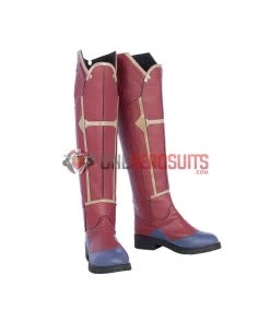 OneHeroSuits Captain Marvel Blue Cosplay Boots Carol Danvers High Boots Version Costumes