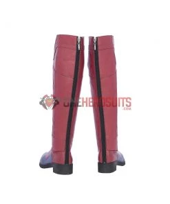 OneHeroSuits Captain Marvel Blue Cosplay Boots Carol Danvers High Boots Version Costumes