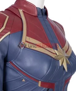 OneHeroSuits Captain Marvel Blue Cosplay Costumes Carol Danvers High Boots Version